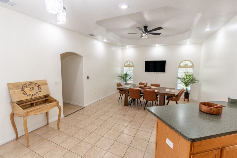 After: Michaels House open kitchen and dining area